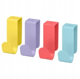 ikea-latthet-haczyk-i-zacisk-wielobarwny-4-sztuki