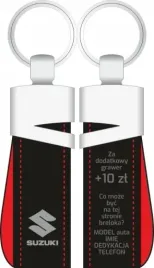 brelok-skorzany-suzuki-czarno-czerwony