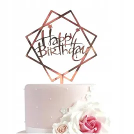 topper-na-tort-happy-birthday-kwadraty-rose-gold-rozowe-zloto-urodziny