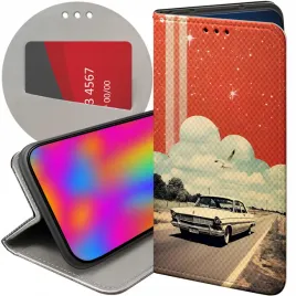 etui-z-klapka-do-huawei-y7-2019-wzory-collage-retro-vintage-futeral-case
