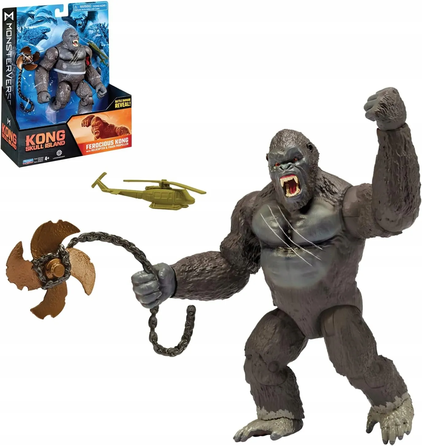 KING KONG GODZILLA WYSPA CZASZKI RUCHOMA ORYGINALNA FIGURKA 15 cm
