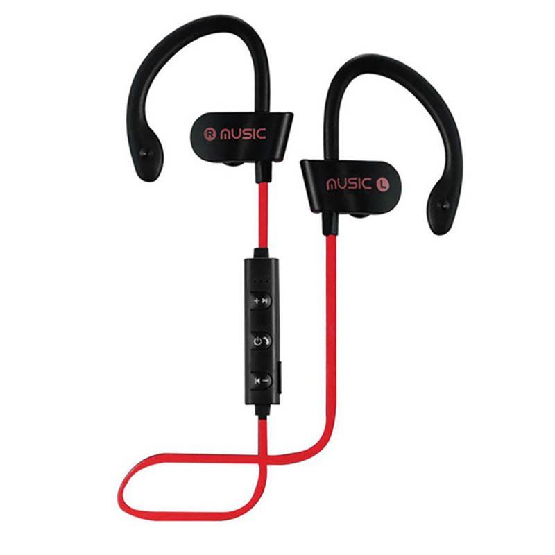 Słuchawki bezprzewodowe Bluetooth RT558 + Kabel Micro USB czerwone