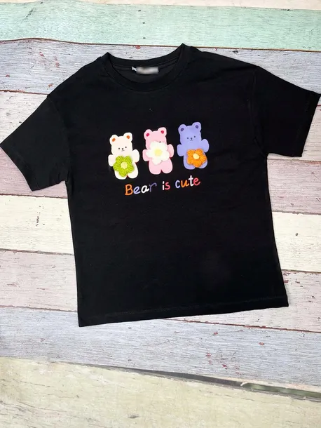 bluzka-t-shirt-dziewczecy-mis-kwiatki-bawelna-9-lat-134-stan-nowy