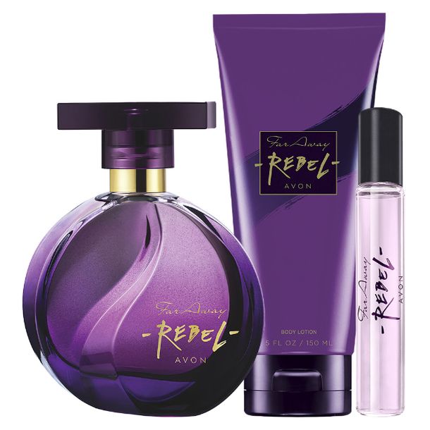 Zdjęcia - Kremy i toniki FAR ﻿Avon Zestaw Kosmetyków  Away Rebel Perfumy Damskie 