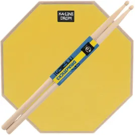 pad-perkusyjny-do-cwiczen-treningowy-ppm100-12-zolty-paleczki-5a-zestaw