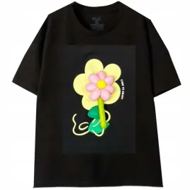 bluzka-t-shirt-dziewczecy-kwiatek-bawelna-9-lat-134