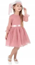 sukienka-elegancka-tiul-kapelusz-roz-2-3-h110b