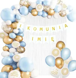 girlanda-balony-i-komunia-imie-niebieska-zlota