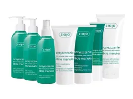 ziaja-zestaw-oczyszczanie-manuka-cera-tlusta-7szt