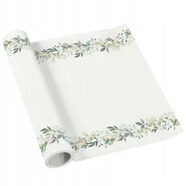 bieznik-airlaid-liscie-roslinne-zdobienie-komunia-bialy-ihs-ozdobny-5-m