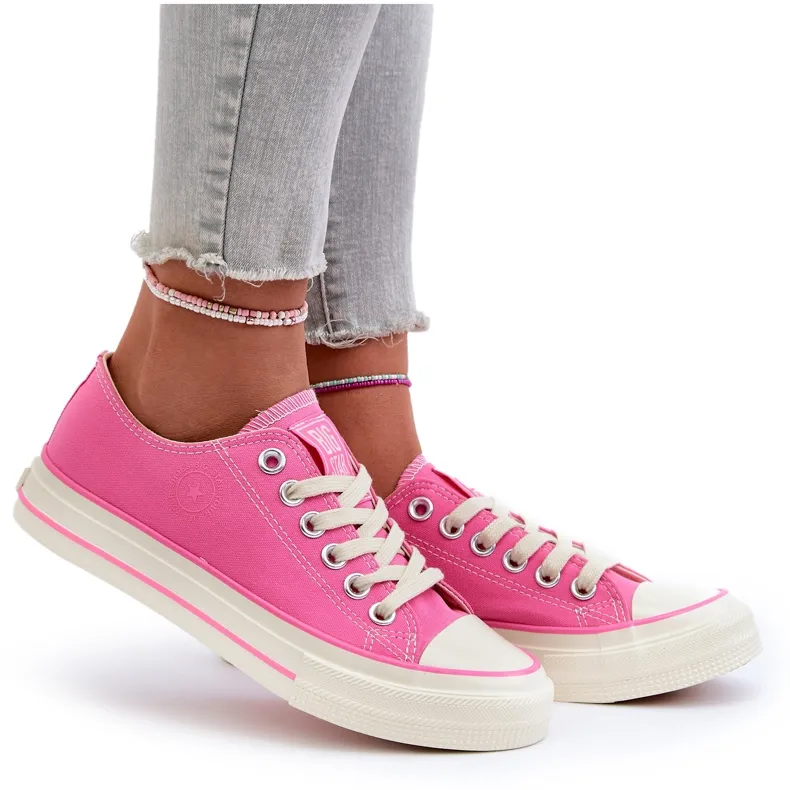 DAMSKIE TRAMPKI BIG STAR SHOES TENISÓWKI NN274271 RÓŻOWE r
