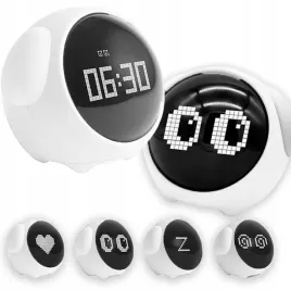 zegar-budzik-lampka-lampa-nocna-led-dla-dzieci-dziecka-emoji-emotikony