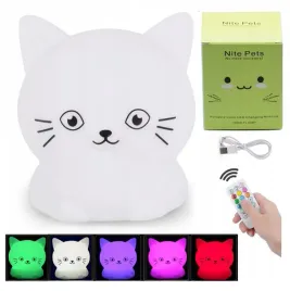 lampka-nocna-led-kotek-kot-dzieci-silikonowa-kolorowa-miekka-rgb-z-pilotem