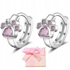 kolczyki-srebrne-kolka-dla-dziewczynki-lapki-pieski-kot-srebro-925-prezent