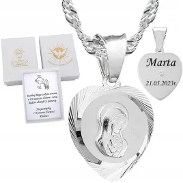 srebrny-lancuszek-i-medalik-komunijny-serce-matka-boska-srebro-925