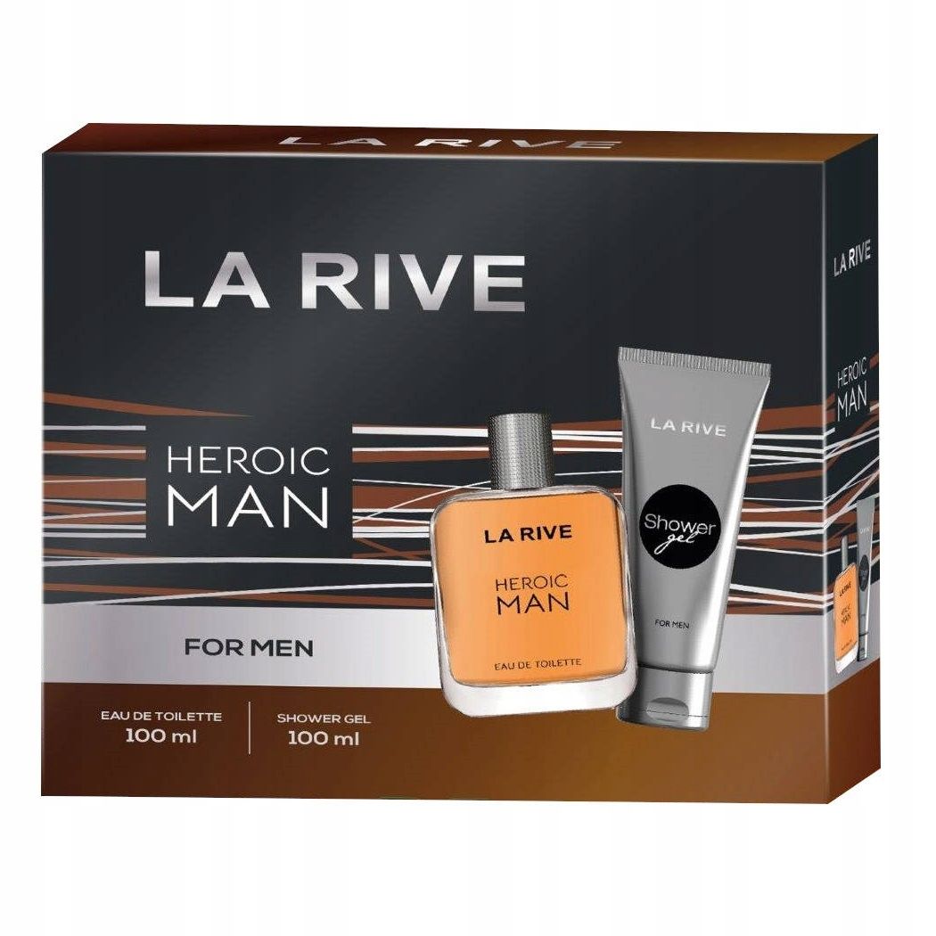 la rive heroic man woda toaletowa 100 ml   zestaw