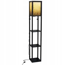 lampa-stojaca-podlogowa-drewno-polka-160cm-czarny-led-pilot