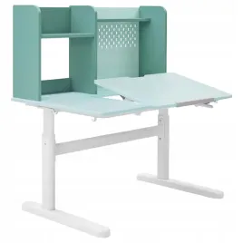 ikea-berglarka-biurko-100x70-cm-turkusowy-bialy-przechylny