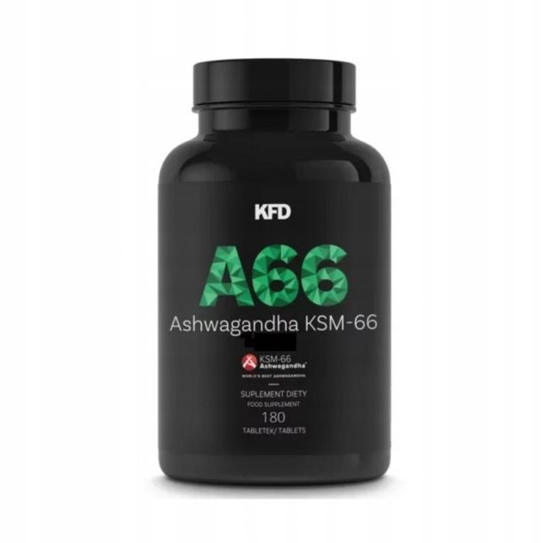 Фото - Вітаміни й мінерали KFD Nutrition KFD Ashwagandha KSM-66 Forte - 180 tabletek 