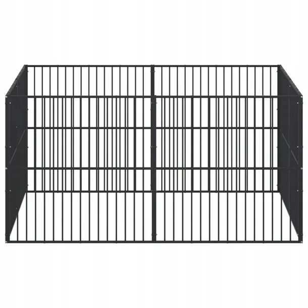 kojec-dla-psa-8-paneli-czarny-stal-galwanizowan-stan-nowy-material-inny-material