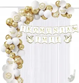 balony-luk-dekoracje-na-komunie-baner-kurtyna-imie