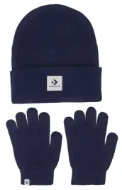 zestaw-dla-dziecka-czapka-rekawiczki-converse-granatowy-z-logo