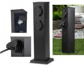 elektryczny-slupek-ogrodowy-4-gniazda-hermetyczne-ip44-40-cm