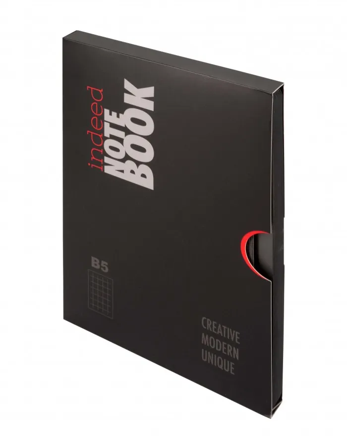 notes-indeed-b5-kratka-szary-stan-nowy