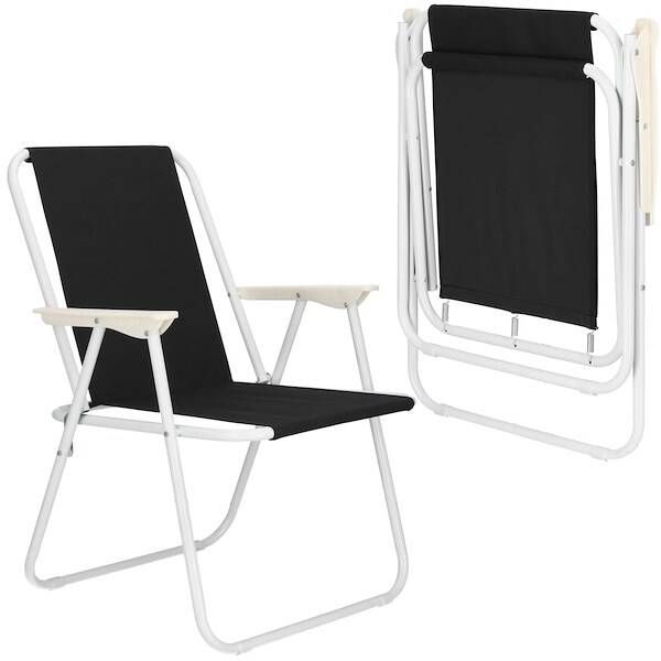 Zdjęcia - Meble turystyczne Springos ﻿Krzesło turystyczne, wędkarskie składane krzesełko na biwak, plaże czarne 