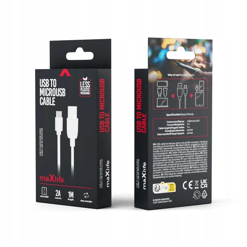 maxlife-kabel-ladowarka-1m-usb-do-microusb-micro-2a