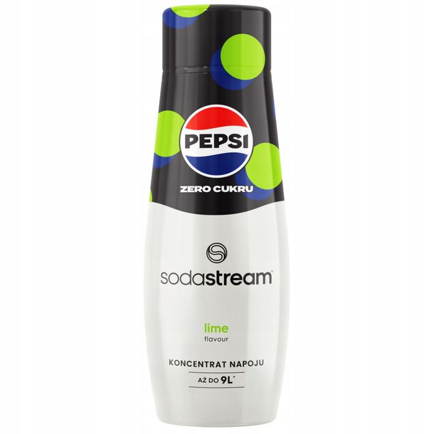 Syrop Koncentrat Sok SODASTREAM Pepsi Max Lime Zero Cukru 440ml