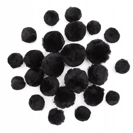 pompony-akrylowe-mix-czarne-pom-090