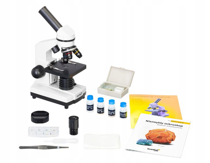Mikroskop szkolny dla dzieci, optyczny 2L / 400x