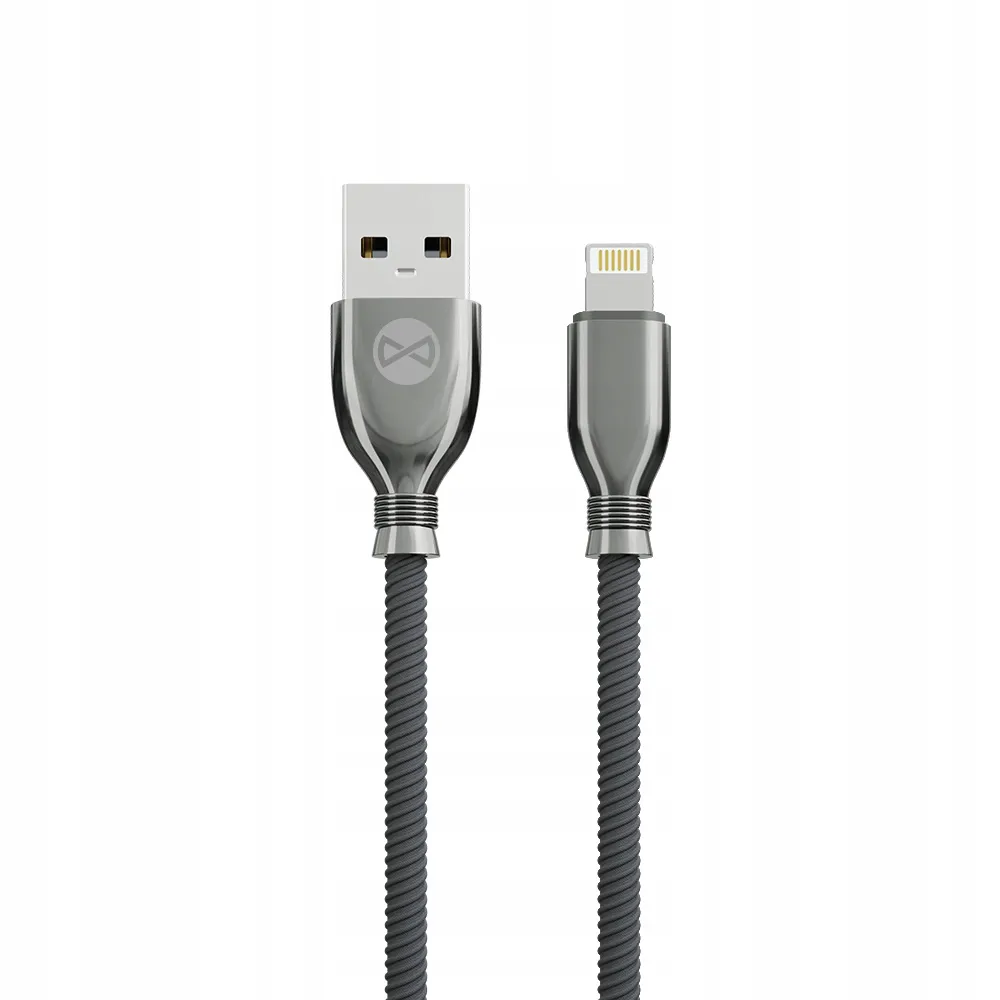 forever-kabel-tornado-usb-lightning-10-m-3a-czarny-stan-nowy