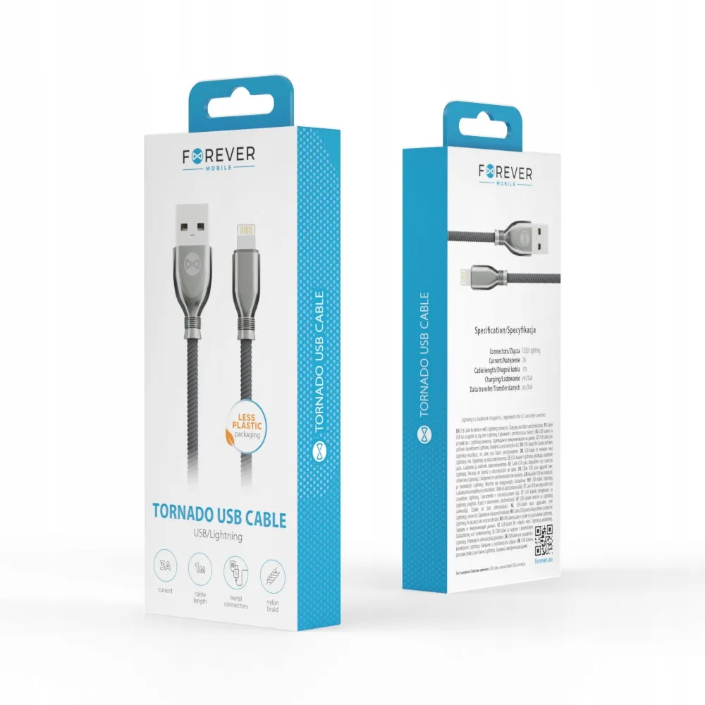 forever-kabel-tornado-usb-lightning-10-m-3a-czarny