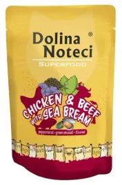 zdrowa-karma-dla-kota-dolina-noteci-superfood-kurczak-wolowina-dorada-85g