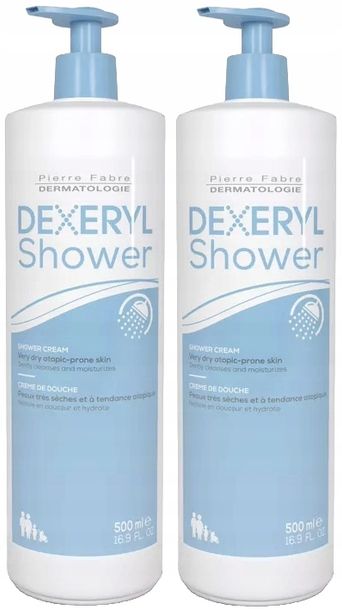 Фото - Гель для душу Pierre Fabre ﻿DEXERYL SHOWER Krem myjący pod prysznic AZS 2x500ml 