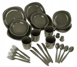 naczynia-turystyczne-zestaw-dla-4-osob-26-czesci-mil-tec-camping-table-oliv