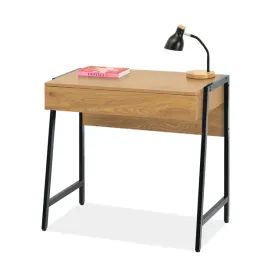 waskie-biurko-z-szuflada-do-pracowni-nors-dab-czarny