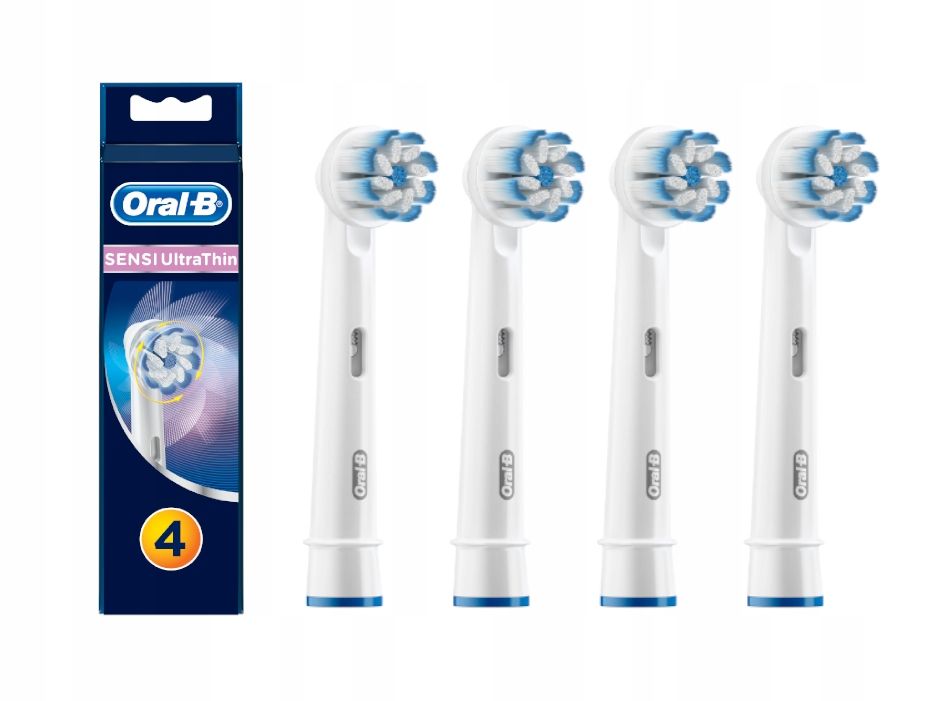 4 ORYGINALNE KOŃCÓWKI BRAUN ORAL-B SENSI ULTRATHIN - ERLI.pl