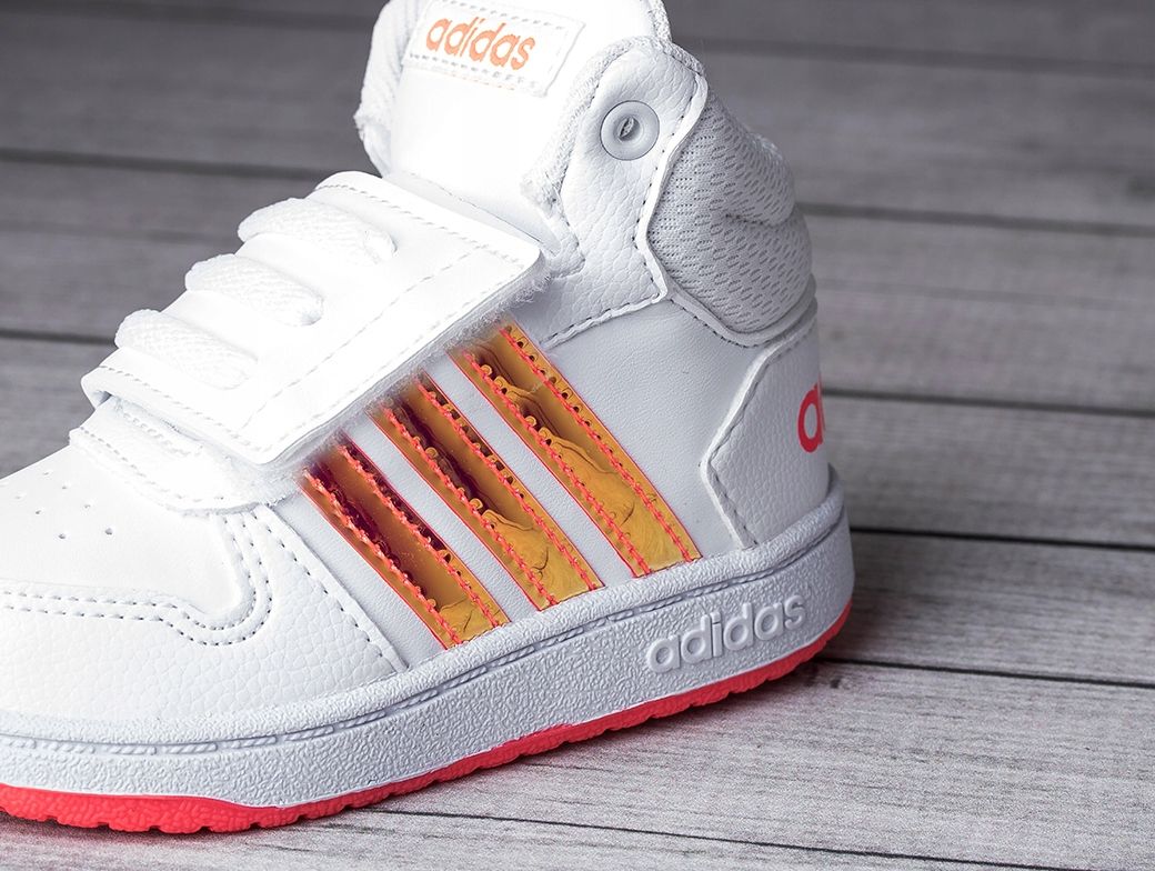 Buty dziecięce Adidas Hoops Mid 2.0 I FW7609 - ERLI.pl