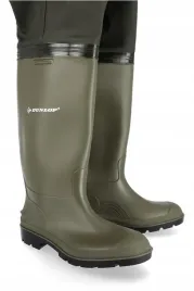 dunlop-spodniobuty-na-ryby-wysokie-spodnie-szelki-wedkarskie-zielone