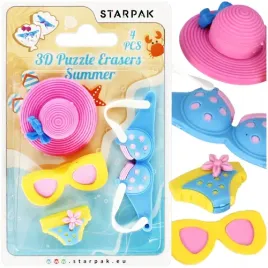 gumka-do-scierania-mazania-3d-summer-okulary-kapelusz-stroj-starpak-4-szt
