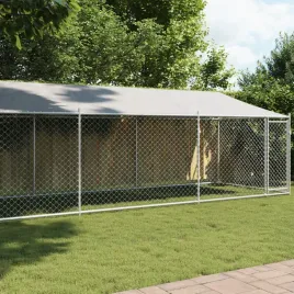 vidaxl-klatka-dla-psa-z-dachem-i-drzwiami-szara-8x2x2-m-stal