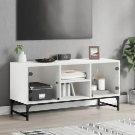 vidaxl-szafka-tv-ze-szklanymi-drzwiami-biala-102x37x50-cm