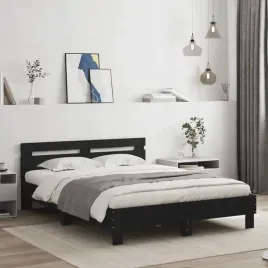 vidaxl-rama-lozka-z-led-bez-materaca-czarna-150x200-cm
