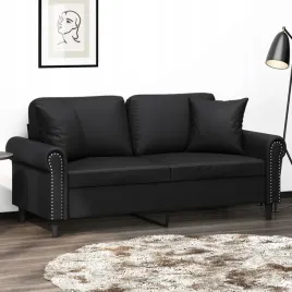 2-osobowa-sofa-z-poduszkami-czarna-140-cm-sztuczna-skora