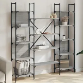 vidaxl-regal-na-ksiazki-szary-dab-sonoma-1555x24x1665-cm