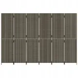 vidaxl-parawan-6-panelowy-szary-polirattan-waga-z-opakowaniem-21-4-kg