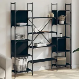 vidaxl-regal-na-ksiazki-czarny-1555x24x1665-cm